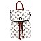 CONVERTIBLE DRAWSTRING MONOGRAM BACKPACK SATCHEL