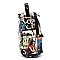 Convertible  Magazine Cover Collage Backpack Satchel