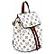 CONVERTIBLE DRAWSTRING MONOGRAM BACKPACK SATCHEL