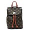 CONVERTIBLE DRAWSTRING MONOGRAM BACKPACK SATCHEL