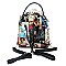 Convertible  Magazine Cover Collage Backpack Satchel