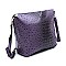 Ostrich Embossed Side Pocket 2 in 1 Tall Hobo  MH-F0266