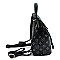 CONVERTIBLE DRAWSTRING MONOGRAM BACKPACK SATCHEL