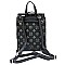 CONVERTIBLE DRAWSTRING MONOGRAM BACKPACK SATCHEL