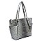 Ostrich Croc 2-in-1 Shopper