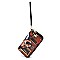 Double Zip Around Magazine Cover Picture Wallet Wristlet