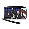 Double Zip Around Magazine Cover Picture Wallet Wristlet