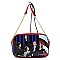 Multi Compartment Magazine Cover Dome Cross Body Bag