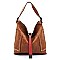 Color Block String Accent 2 in 1 Hobo MH-D0459