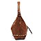 Color Block String Accent 2 in 1 Hobo MH-D0459