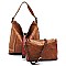 Color Block String Accent 2 in 1 Hobo MH-D0459
