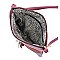 Fashion Stripe Tassel Zip Crossbody Bag
