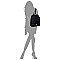 Fashion Zipper Nylon Backpack