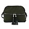 Nylon Multi Compartment Crossbody Bag