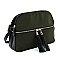 Nylon Multi Compartment Crossbody Bag