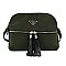PEGASO Logo Nylon Multi Compartment Crossbody Bag