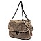 Faux Fur Flap Crossbody