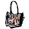 MICHELLE OBAMA 3 PCS TOTE + SATCHEL + WALLET SET