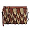 Unique Two-Tone Leaf Layered Clutch Shoulder Bag MH-LY112