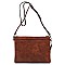 Unique Two-Tone Leaf Layered Clutch Shoulder Bag MH-LY112