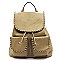 Whipstitched Double Pocket Drawstring Backpack MH-LHU153
