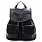 Whipstitched Double Pocket Drawstring Backpack MH-LHU153
