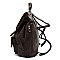 Whipstitched Double Pocket Drawstring Backpack MH-LHU153