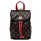 CONVERTIBLE DRAWSTRING MONOGRAM BACKPACK SATCHEL
