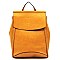 Braided Whipstitch Convertible Backpack Satchel