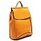 Braided Whipstitch Convertible Backpack Satchel