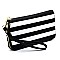 Saffiano Textured Stripe 2-in-1 Tote Bag