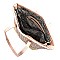 Woven Straw Mixed-Material Quilted Large Tote MH-QS3213