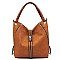 Fashion Zipper Shoulder Bag