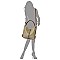 Fashion Zipper Shoulder Bag
