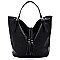 Braided Tassel Bucket Shopper
