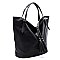 Braided Tassel Bucket Shopper