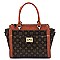 TWIST LOCK MONOGRAM SATCHEL