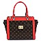 TWIST LOCK MONOGRAM SATCHEL