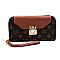 MONOGRAM FLAP PUSH LOCK WALLET WRISTLET