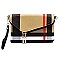 Plaid Check Tartan Envelope Clutch