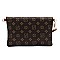 MONOGRAM ENVELOPE CLUTCH