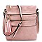 Tassel Accent Multi-Pocket Cross Body Messenger MH-BW2344