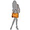 Fashionable Tassel Accent Perforated Two-Tone Tote MH-LH098