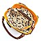 Fashionable Tassel Accent Perforated Two-Tone Tote MH-LH098