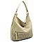 Fashionable Woven Detail Front Pocket 2-Way Hobo MH-AL0012
