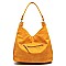 Fashionable Woven Detail Front Pocket 2-Way Hobo MH-AL0012