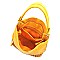 Fashionable Woven Detail Front Pocket 2-Way Hobo MH-AL0012