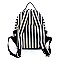 Denim Canvas Stripe Backpack