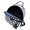 Denim Canvas Stripe Backpack