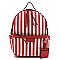 Denim Canvas Stripe Backpack